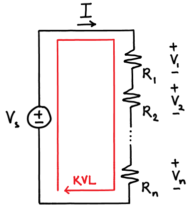 Resistors in a series circuit